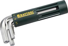 Набор ключей имбусовых HEX Kraftool 2-10, короткие, 8 шт, CrV  картинка